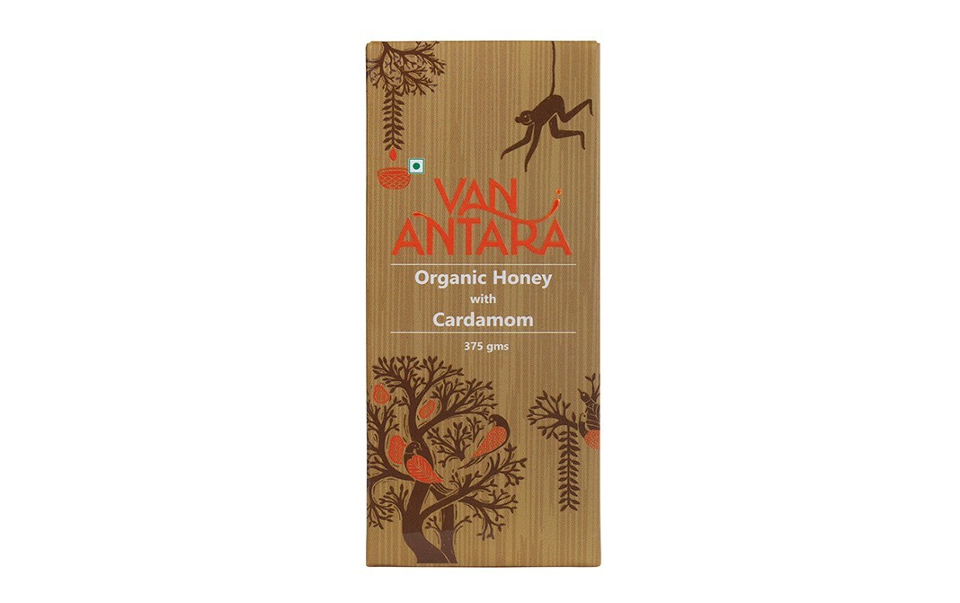 Vanantara Organic Honey with Cardamom   Box  375 grams